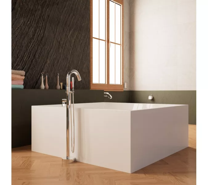 Ванна акриловая Frank F6131 отдельностоящая, изображение 3