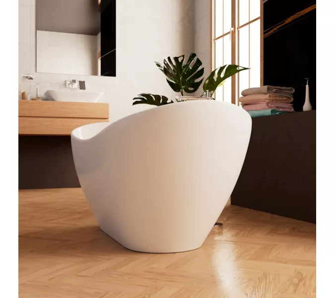 Ванна акриловая Frank F6107 White 170х75, Выбрать цвет: Белый, изображение 3