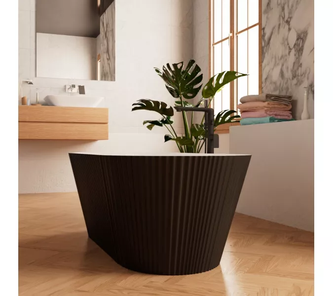 Ванна акриловая Frank F6103 White/Black  170х75, Выбрать цвет: Белый / Черный, изображение 3