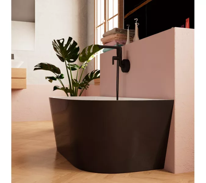 Ванна акриловая Frank F6163 White/Black 170х80, Выбрать цвет: Белый / Черный, изображение 3