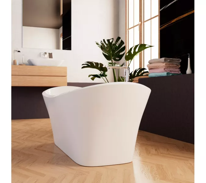 Ванна акриловая Frank F6104 White  170х75, Выбрать цвет: Белый, изображение 3