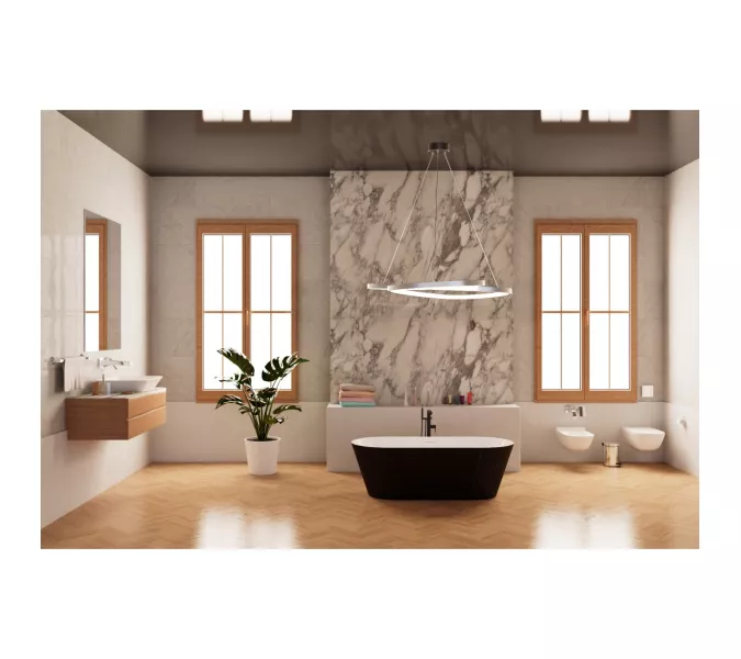 Ванна акриловая Frank F6103 White/Black  170х75, Выбрать цвет: Белый / Черный, изображение 5