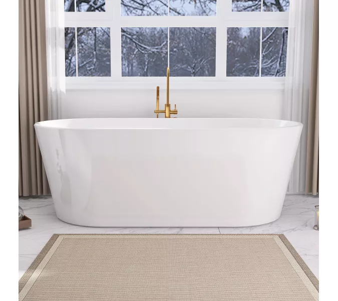 Акриловая ванна ABBER AB9209 170х80, Выбрать цвет: Белый, изображение 7