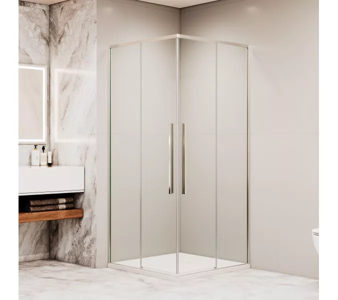 Душевой уголок RGW SV-31, Цвет стекла: прозрачное, Цвет профиля (вариация): Хром, Выбрать размер: 800x800