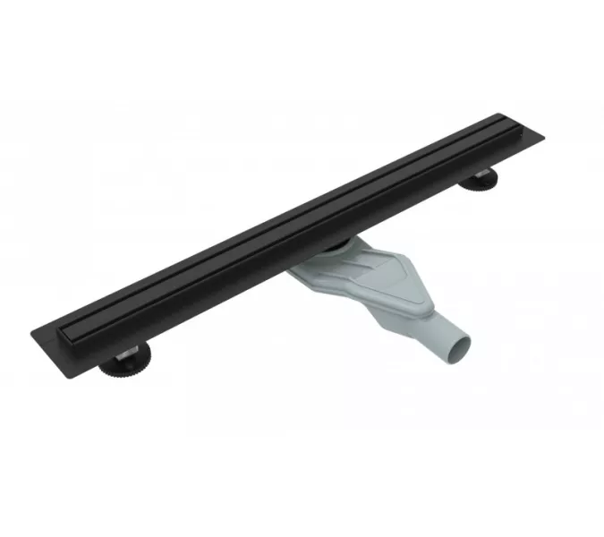 Желоб щелевой ESBANO S-SIDE-60MB/70MB/80MB  матовый черный, Выбрать цвет: матовый чёрный, Выбрать размер: 600