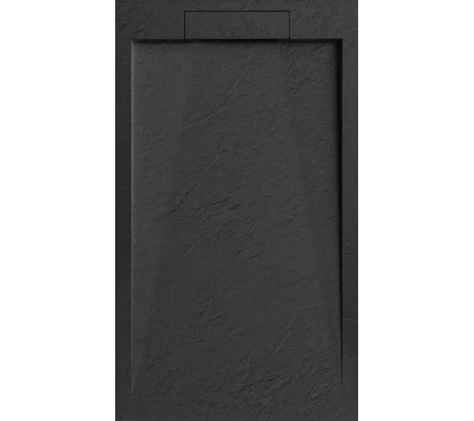 Поддон из искусственного камня черный ESPLX90B, ESPLX100B, ESPLX108B, ESPLX119B, ESPLX128B, ESPLX129B, Выбрать цвет: Черный, Тип поддона: Низкий, Выбрать размер: 100х80