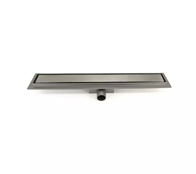 Желоб линейный ESBANO M-TILE-60GM/70GM/80GM  оружейная сталь, Выбрать цвет: Оружейная сталь, Выбрать размер: 600, изображение 2