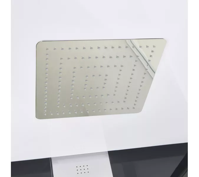 Душевая кабина прямоугольная с паром Orans SR-89101RS/LS Black  L/R, Цвет стекла: прозрачное, Цвет профиля: Черный, Тип поддона: Низкий, Выбрать размер: 100x100, Ориентация: правая, изображение 8