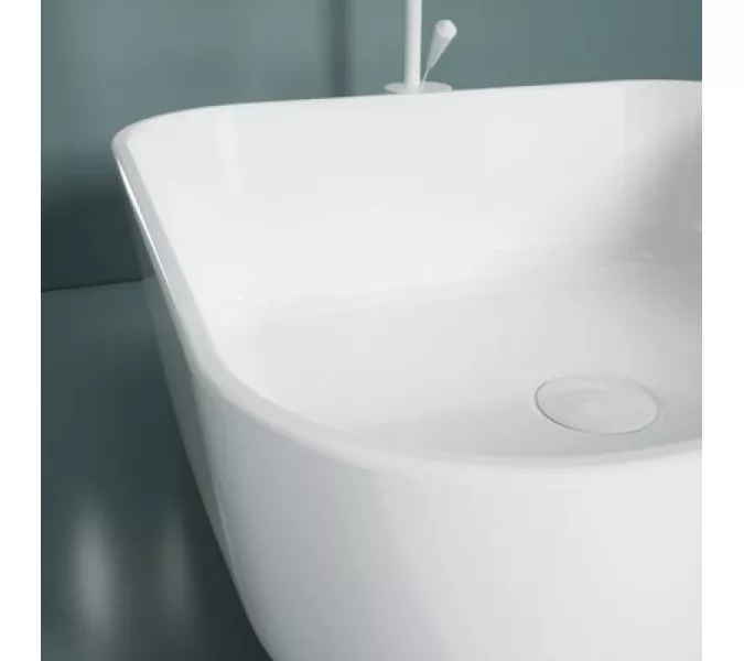 Раковина накладная "ERCINA-N" (white), Выбрать цвет: Белый, изображение 4