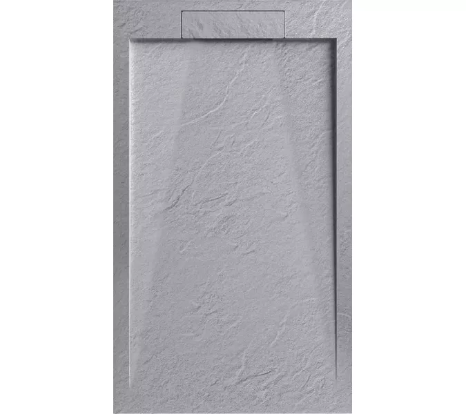 Поддон из искусственного камня, серый ESPLX90G, ESPLX100G, ESPLX108G, ESPLX119G, ESPLX128G, ESPLX129G, Выбрать цвет: серый, Тип поддона: Низкий, Выбрать размер: 100х80