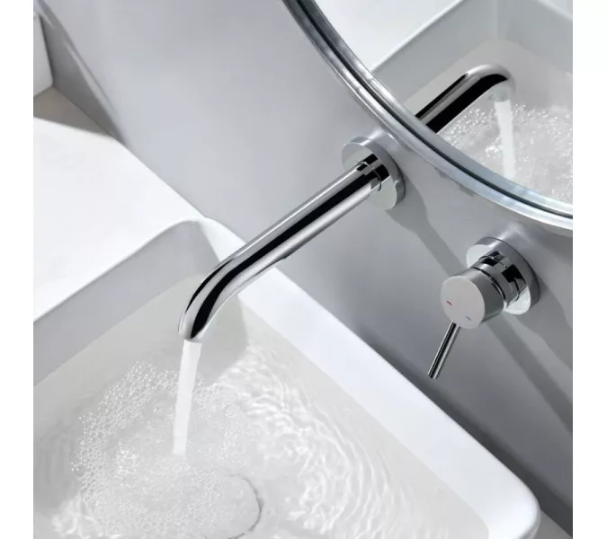 Смеситель для раковины скрытого монтажа ACWEN 6605A хром, Выбрать цвет: Хром, изображение 10