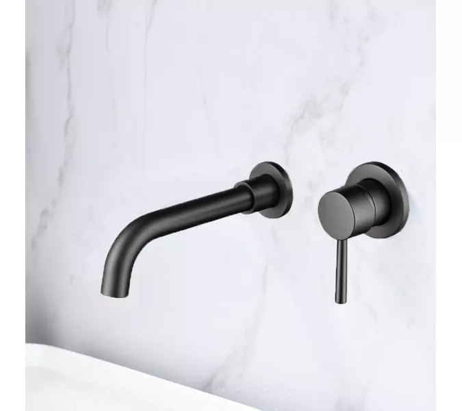 Смеситель для раковины скрытого монтажа ACWEN 6605D графит, Выбрать цвет: Графит, изображение 12