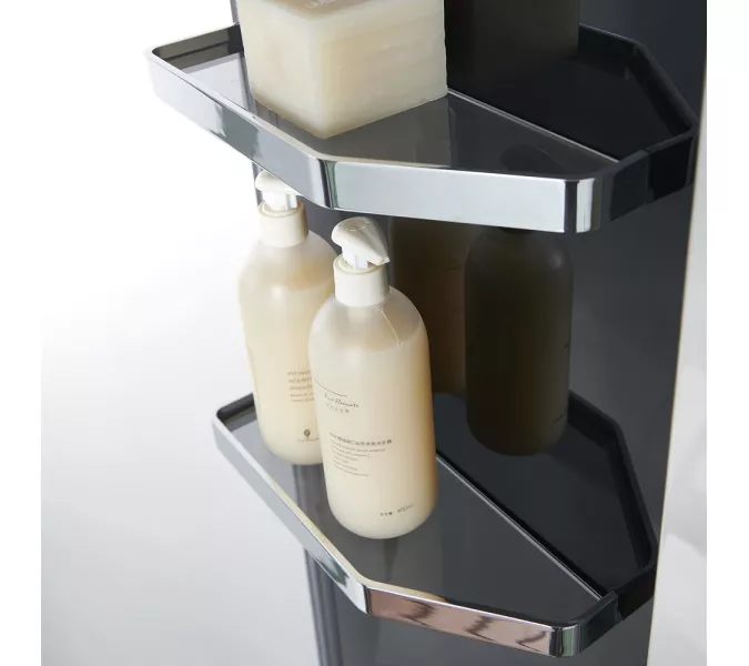 Душевая кабина прямоугольная с паром Orans SR-89101RS/LS Black  L/R, Цвет стекла: прозрачное, Цвет профиля: Черный, Тип поддона: Низкий, Выбрать размер: 100x100, Ориентация: правая, изображение 7