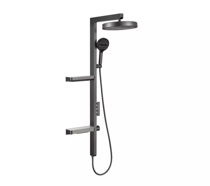 Душевая стойка ACWEN BN 28D графит, Выбрать цвет: Графит, изображение 20