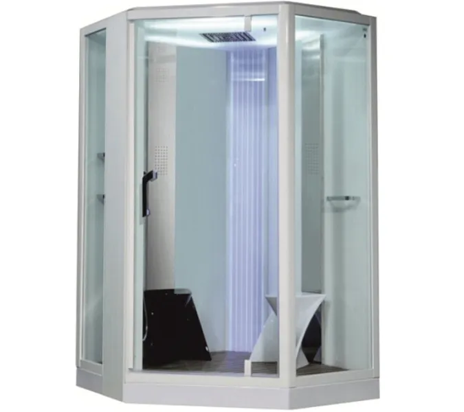 Душевая кабина с паром Orans SR-89106S white, Цвет стекла: прозрачное, Цвет профиля: Белый, Тип поддона: Низкий, Выбрать размер: 130x130