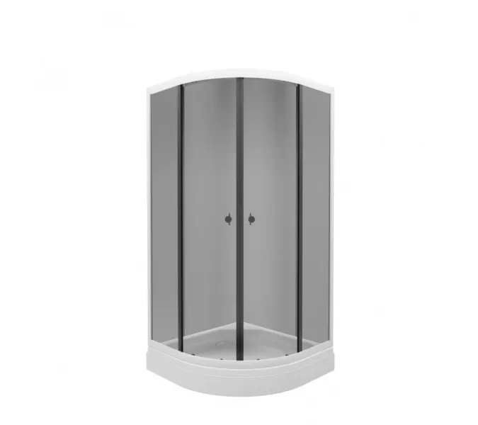 Душевое ограждение Triton ГРЭЙ А ПД31 низкий поддон, Цвет профиля: Белый, Тип поддона: Низкий, Выбрать размер: 90х90, изображение 2