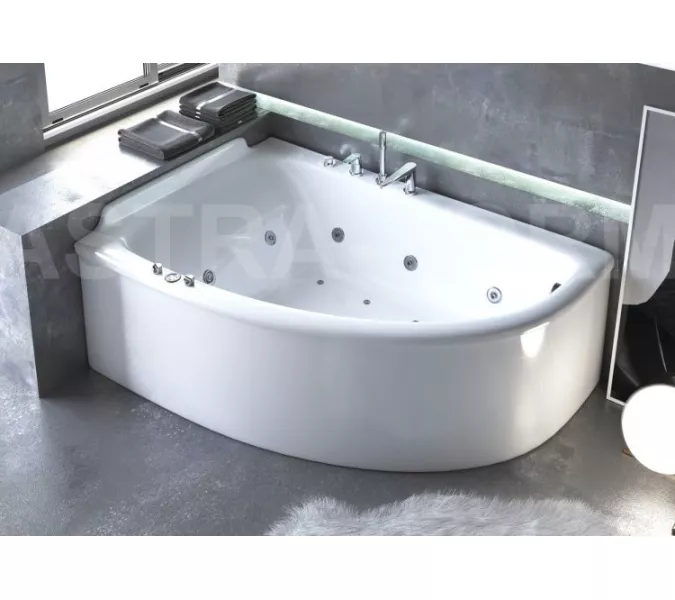 Ванна из литьевого мрамора Astra-Form Анастасия 182*125, Ориентация: левая, изображение 4