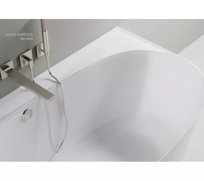 Ванна Astra-Form АТРИЯ 170х85 см пристеночная из литьевого мрамора, изображение 5