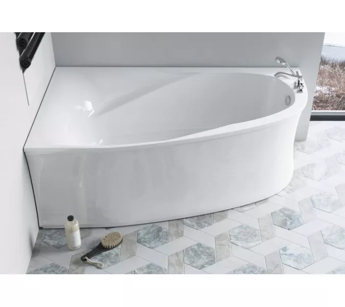 Ванна Astra-Form Селена из искусственного мрамора 170х100 см, Ориентация: левая, изображение 2