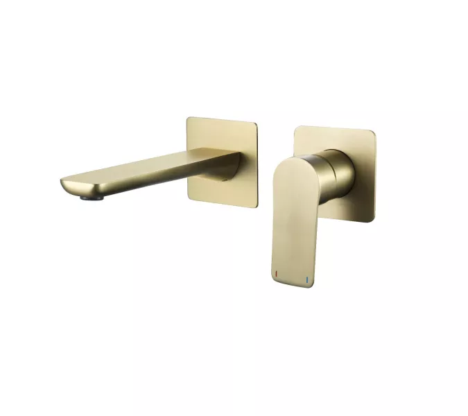 Смеситель для раковины скрытого монтажа ACWEN 6614C матовое золото, Выбрать цвет: Золото, изображение 9