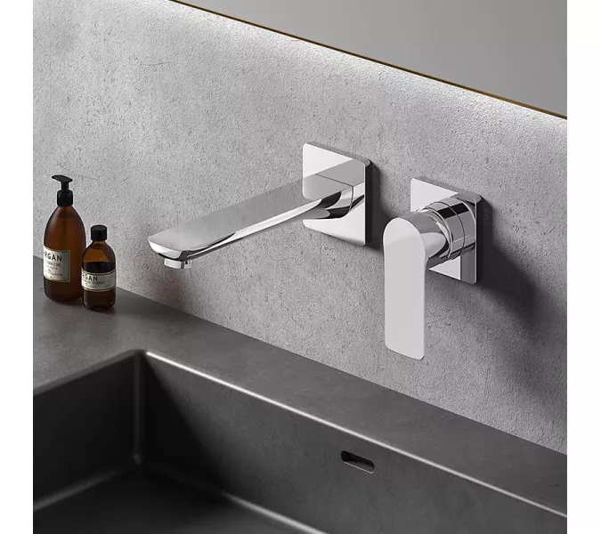 Смеситель для раковины скрытого монтажа ACWEN 6614A , хром, Выбрать цвет: Хром, изображение 7