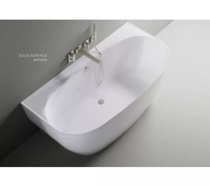 Ванна Astra-Form АТРИЯ 170х85 см пристеночная из литьевого мрамора, изображение 4