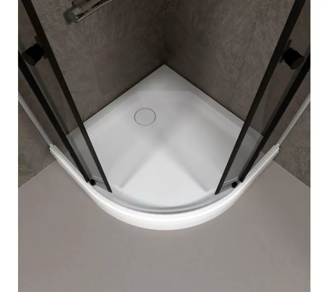 Душевое ограждение Triton ГРЭЙ А ПД31 низкий поддон, Цвет профиля: Белый, Тип поддона: Низкий, Выбрать размер: 90х90, изображение 7
