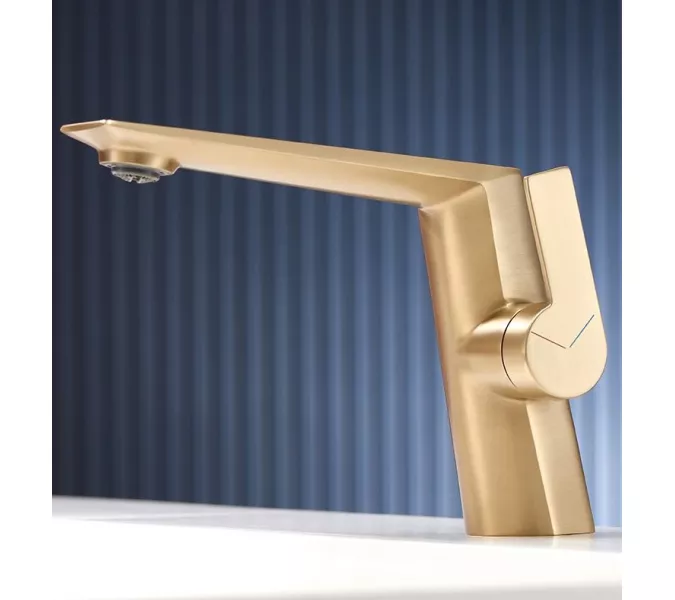 Смеситель для раковины ACWEN BN61C матовое золото, Выбрать цвет: Золото матовое