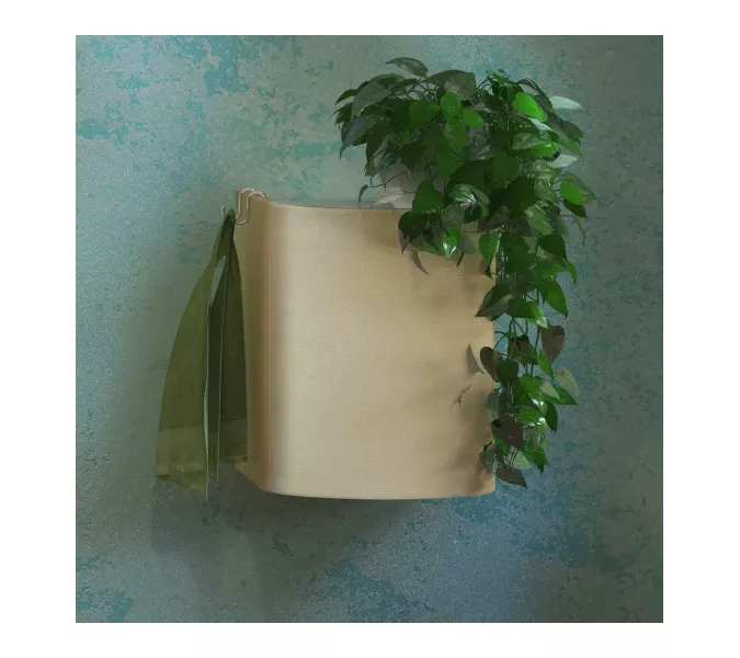 Шкаф подвесной Velvex Iva 45 светлый лен, изображение 2