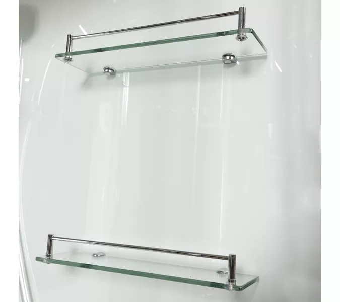 Душевая кабина AvaCan A01/A09 прозрачное/хром, низкий поддон, Цвет стекла: прозрачное, Цвет профиля: Хром, Тип поддона: Низкий, Выбрать размер: 100х100, Внешний вид: С LED освещением, Наличие крыши: есть, изображение 5