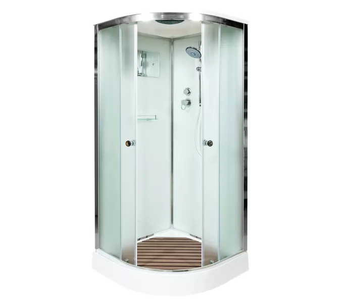 Душевая кабина AvaCan D09 матовое/хром , низкий поддон, Цвет стекла: матовое, Цвет профиля: Хром, Тип поддона: Низкий, Выбрать размер: 90х90, Внешний вид: без гидромассажа, Наличие крыши: есть