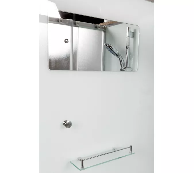 Душевая кабина AvaCan D120 L/R , матовое/хром , высокий поддон, Цвет стекла: матовое, Цвет профиля: Хром, Тип поддона: Высокий, Выбрать размер: 120х80, Внешний вид: без гидромассажа, Наличие крыши: нет, Ориентация: левая, изображение 5