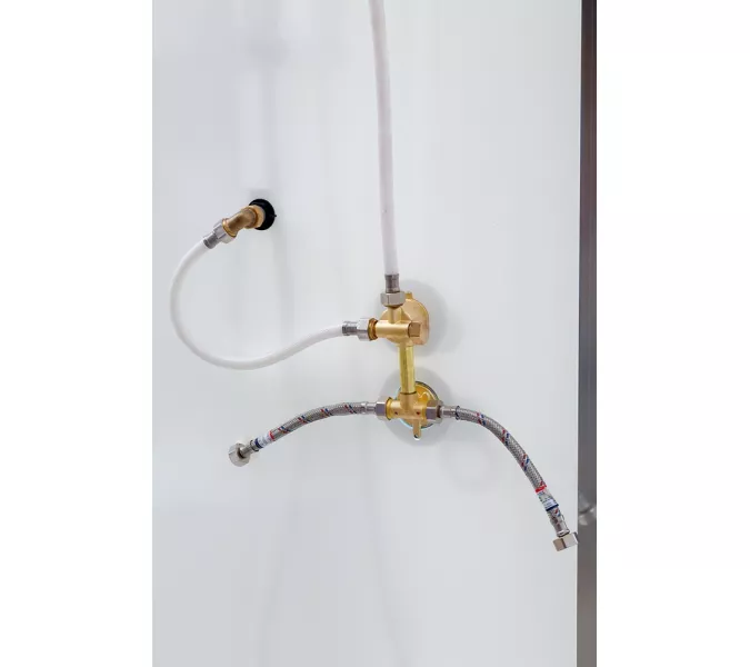 Душевая кабина AvaCan D09 матовое/хром , низкий поддон, Цвет стекла: матовое, Цвет профиля: Хром, Тип поддона: Низкий, Выбрать размер: 90х90, Внешний вид: без гидромассажа, Наличие крыши: есть, изображение 4