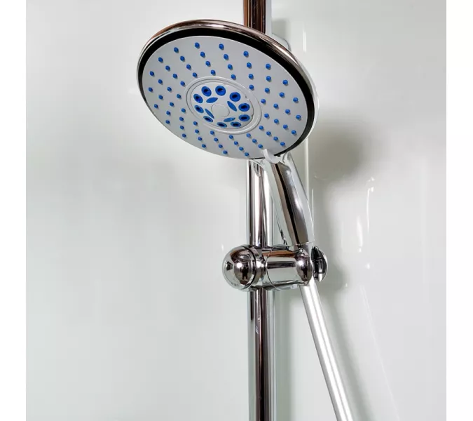 Душевая кабина AvaCan D09 матовое/хром , низкий поддон, Цвет стекла: матовое, Цвет профиля: Хром, Тип поддона: Низкий, Выбрать размер: 90х90, Внешний вид: без гидромассажа, Наличие крыши: есть, изображение 12