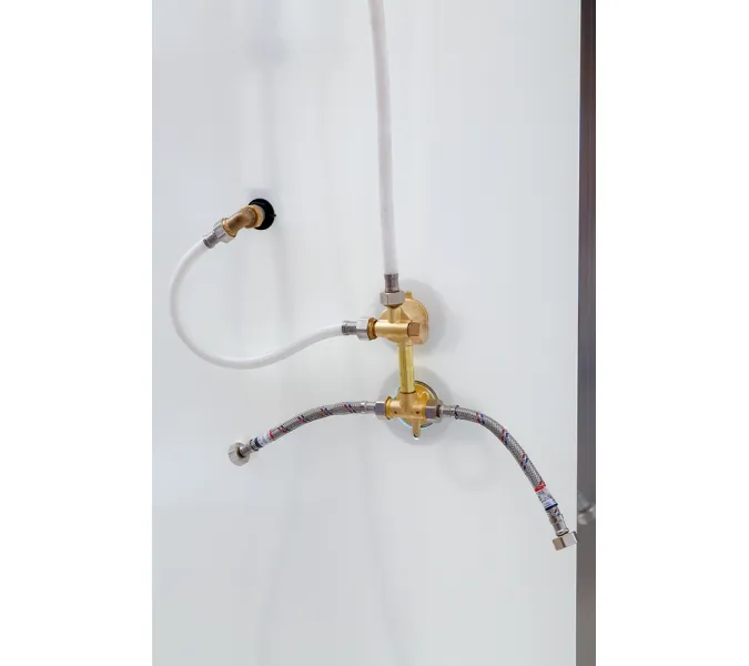 Душевая кабина AvaCan  D279S  матовое/хром , средний поддон, Цвет стекла: матовое, Цвет профиля: Хром, Тип поддона: Средний, Выбрать размер: 90х90, Внешний вид: без гидромассажа, Наличие крыши: есть, изображение 17