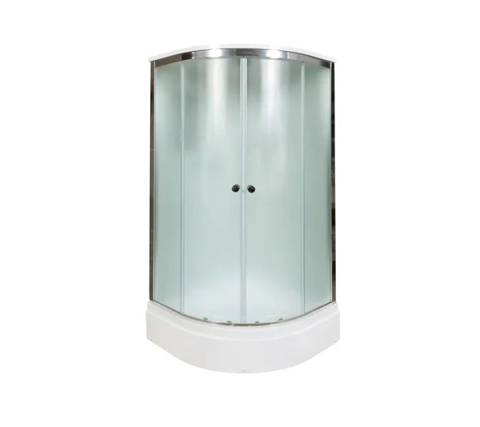 Душевая кабина AvaCan  D279S  матовое/хром , средний поддон, Цвет стекла: матовое, Цвет профиля: Хром, Тип поддона: Средний, Выбрать размер: 90х90, Внешний вид: без гидромассажа, Наличие крыши: есть, изображение 2