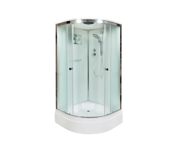 Душевая кабина AvaCan  D279S  матовое/хром , средний поддон, Цвет стекла: матовое, Цвет профиля: Хром, Тип поддона: Средний, Выбрать размер: 90х90, Внешний вид: без гидромассажа, Наличие крыши: есть