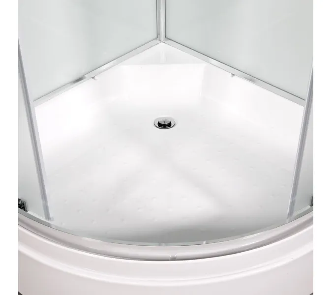 Душевая кабина AvaCan  D279S  матовое/хром , средний поддон, Цвет стекла: матовое, Цвет профиля: Хром, Тип поддона: Средний, Выбрать размер: 90х90, Внешний вид: без гидромассажа, Наличие крыши: есть, изображение 7