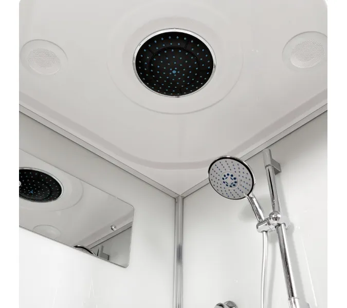 Душевая кабина AvaCan  D279S  матовое/хром , средний поддон, Цвет стекла: матовое, Цвет профиля: Хром, Тип поддона: Средний, Выбрать размер: 90х90, Внешний вид: без гидромассажа, Наличие крыши: есть, изображение 5