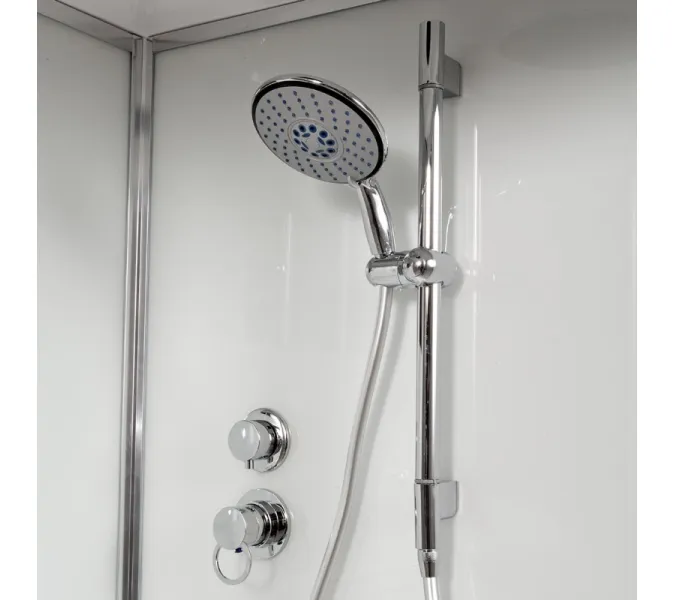 Душевая кабина AvaCan  D279S  матовое/хром , средний поддон, Цвет стекла: матовое, Цвет профиля: Хром, Тип поддона: Средний, Выбрать размер: 90х90, Внешний вид: без гидромассажа, Наличие крыши: есть, изображение 13