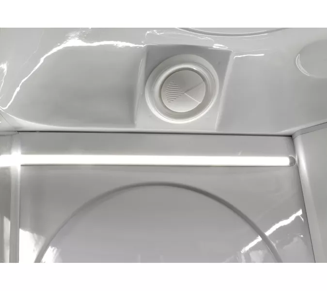 Душевая кабина AvaCan L608/609  прозрачное/хром/низкий, Цвет стекла: прозрачное, Цвет профиля: Хром, Тип поддона: Низкий, Выбрать размер: 80х80, Внешний вид: С LED освещением, Наличие крыши: есть, изображение 11