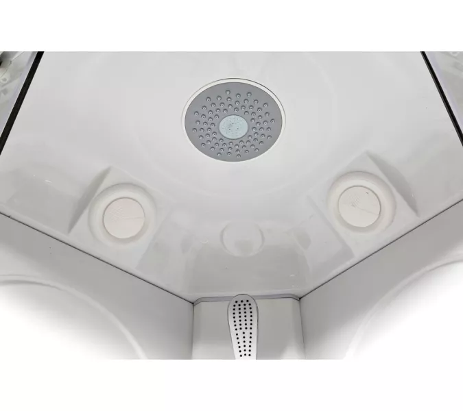 Душевая кабина AvaCan L608/609  прозрачное/хром/низкий, Цвет стекла: прозрачное, Цвет профиля: Хром, Тип поддона: Низкий, Выбрать размер: 80х80, Внешний вид: С LED освещением, Наличие крыши: есть, изображение 13