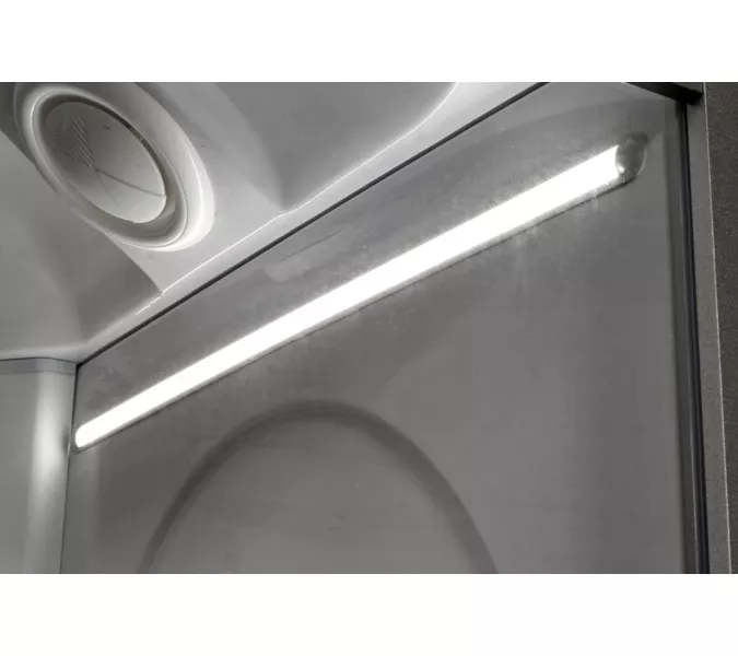 Душевая кабина AvaCan L608/609  прозрачное/хром/низкий, Цвет стекла: прозрачное, Цвет профиля: Хром, Тип поддона: Низкий, Выбрать размер: 80х80, Внешний вид: С LED освещением, Наличие крыши: есть, изображение 14