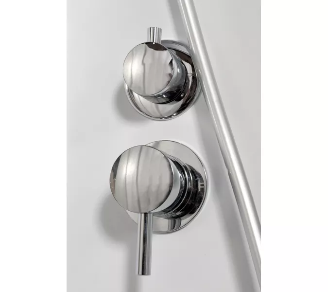 Душевая кабина AvaCan L608/609  прозрачное/хром/низкий, Цвет стекла: прозрачное, Цвет профиля: Хром, Тип поддона: Низкий, Выбрать размер: 80х80, Внешний вид: С LED освещением, Наличие крыши: есть, изображение 20