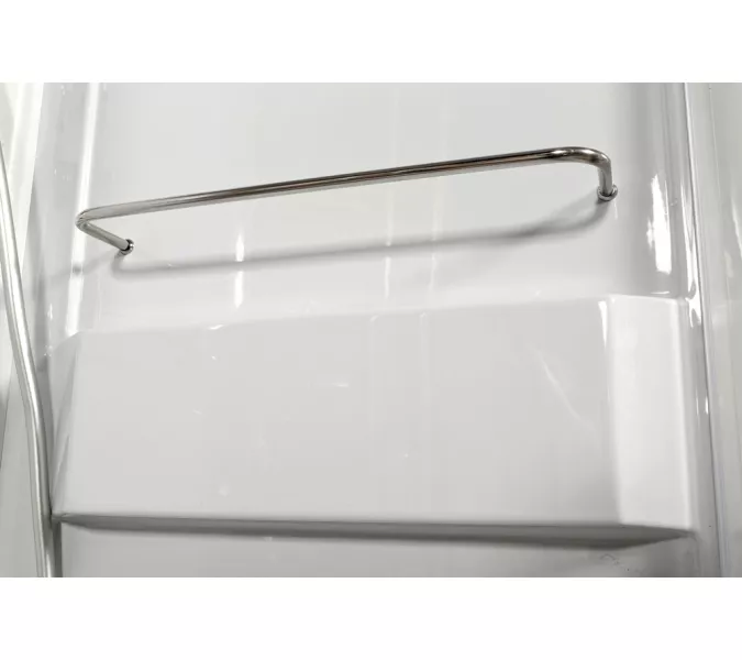 Душевая кабина AvaCan L608/609  прозрачное/хром/низкий, Цвет стекла: прозрачное, Цвет профиля: Хром, Тип поддона: Низкий, Выбрать размер: 80х80, Внешний вид: С LED освещением, Наличие крыши: есть, изображение 6