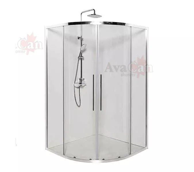 Душевой уголок AvaCan HC 80/90/100/120, Цвет стекла: прозрачное, Цвет профиля: Хром, Выбрать размер: 120х120, изображение 3