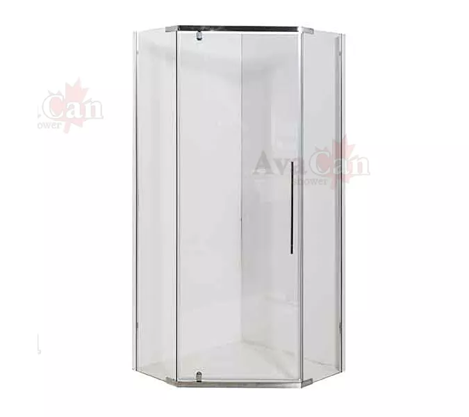 Душевой уголок AvaCan PC 90/100, Цвет стекла: прозрачное, Цвет профиля: Хром, Выбрать размер: 100х100, изображение 4