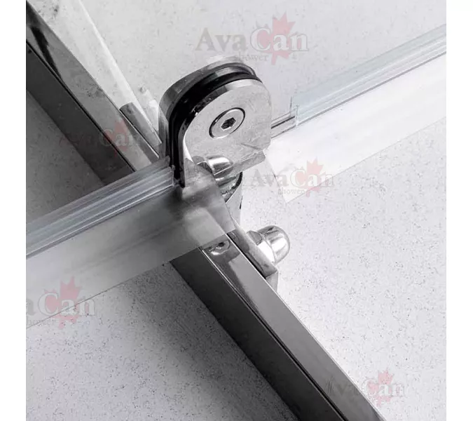 Душевой уголок AvaCan PC 90/100, Цвет стекла: прозрачное, Цвет профиля: Хром, Выбрать размер: 100х100, изображение 6