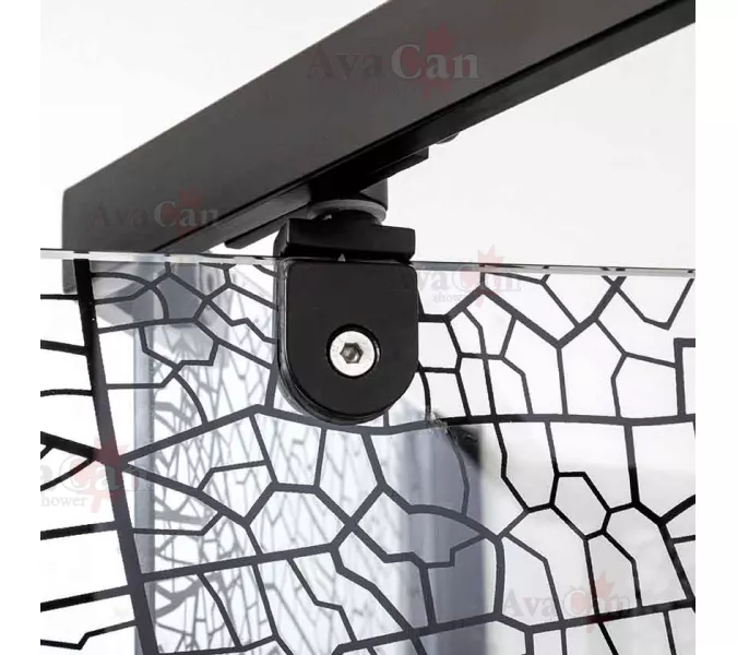 Душевой уголок AvaCan PB 90/100, Цвет стекла: с рисунком, Цвет профиля: Черный, Выбрать размер: 90х90, изображение 11