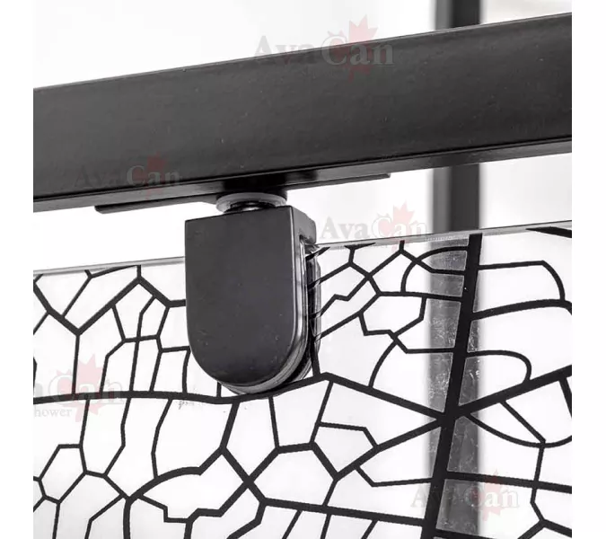 Душевой уголок AvaCan PB 90/100 MT, Цвет стекла: матовое с рисунком, Цвет профиля: Черный, Выбрать размер: 90х90, изображение 6